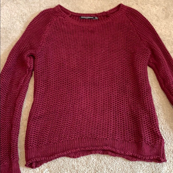 Maroon knitted sweater - Picture 2 of 2